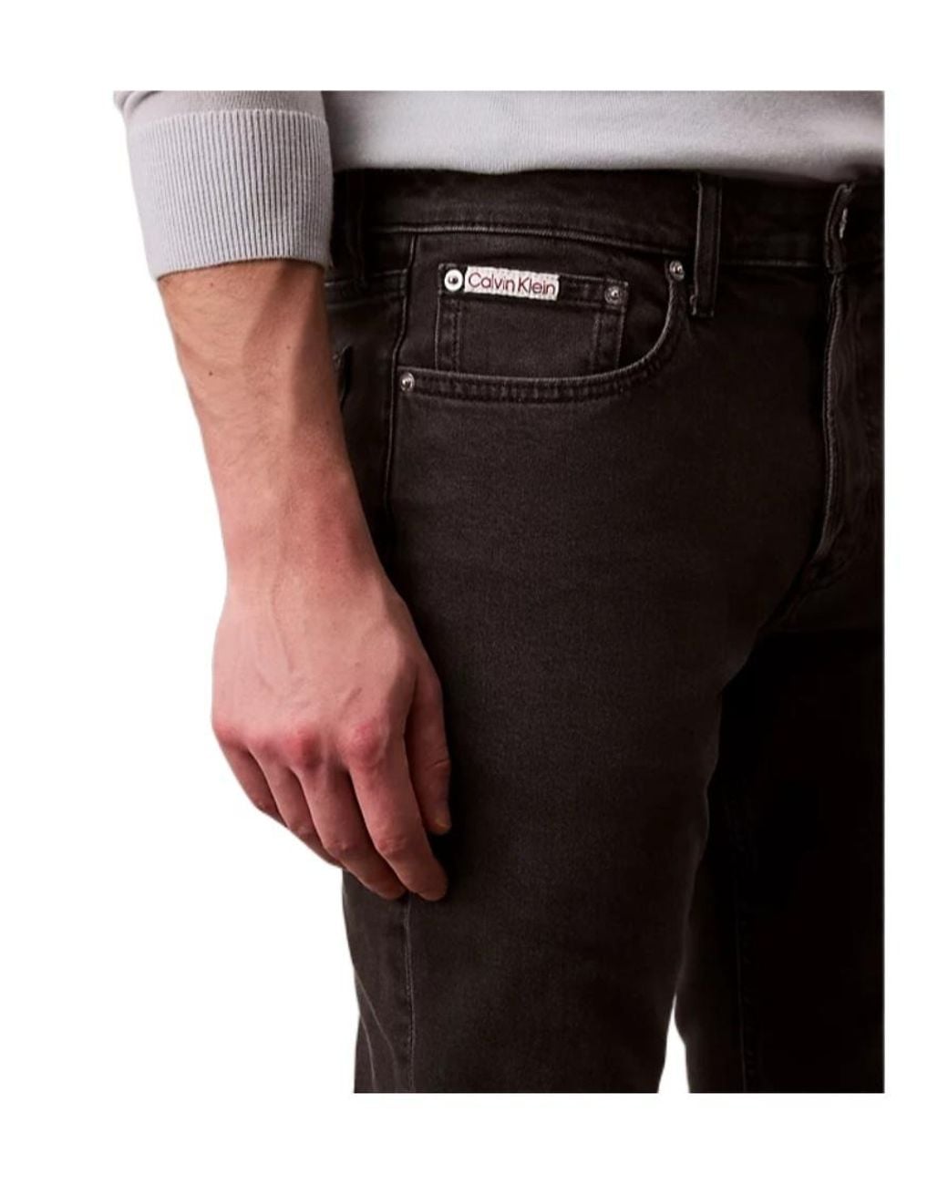 Calvin Klein Gray Slim Fit Jeans for men