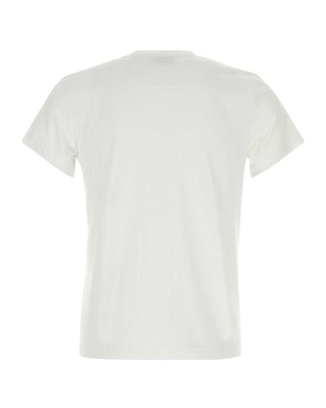 A.P.C. White Logo-Printed Crewneck T-Shirt for men