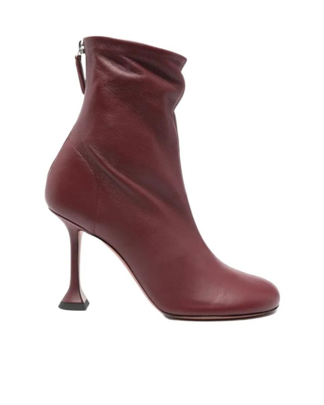 AMINA MUADDI Purple Round-Toe High Heels