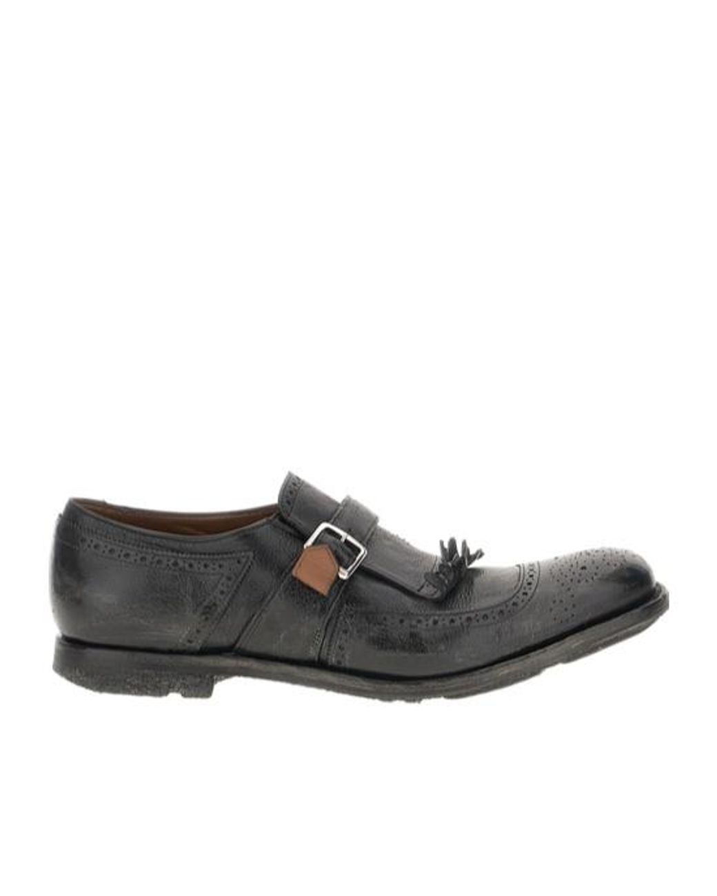 Church's Black Shanghai Brogue Loafers for men