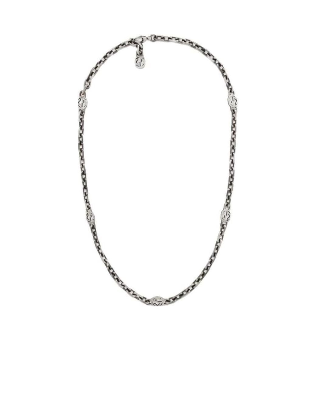 Gucci Multicolor Interlocking Necklace for men
