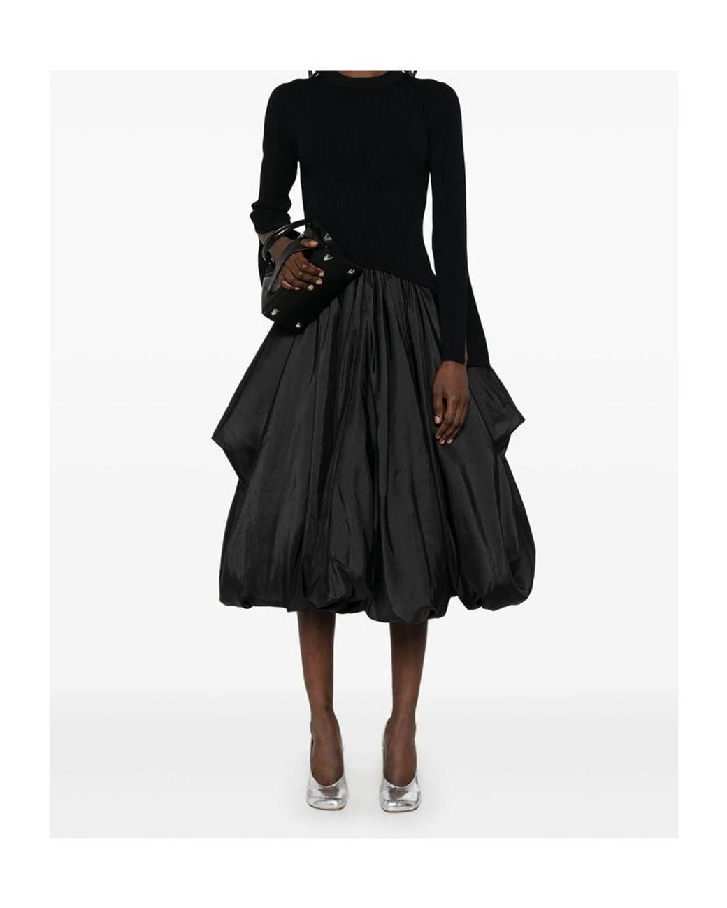 Jonathan Simkhai Black Kenlie Midi Dress