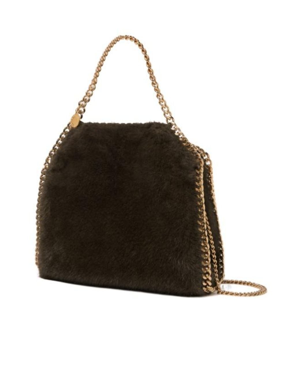 Stella McCartney Black Falabella Mink Mini Tote Bag