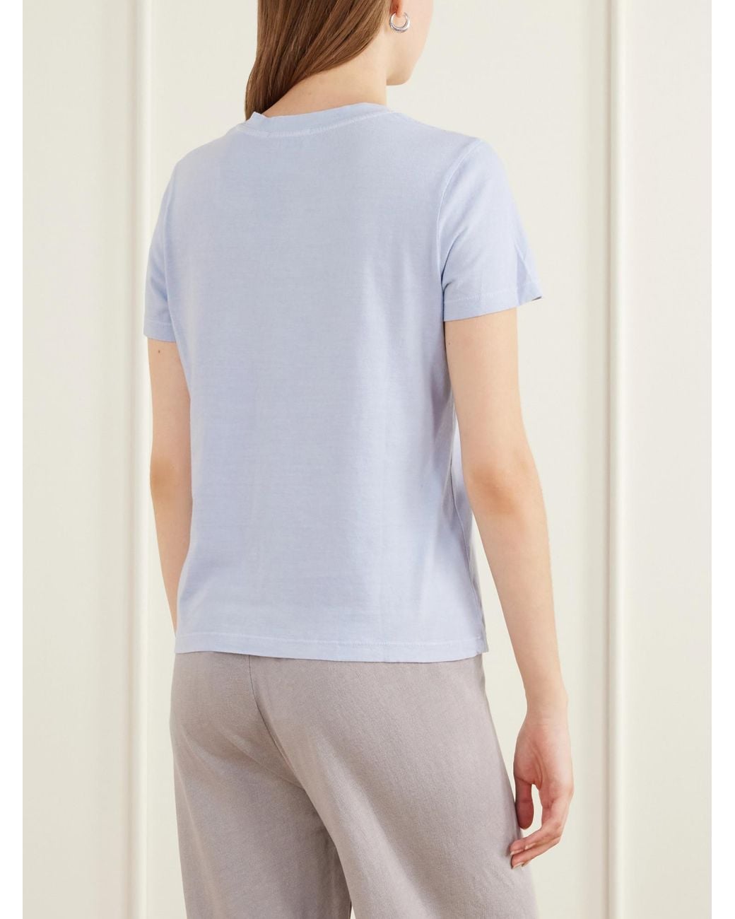James Perse Blue Vintage Boy Cotton-Jersey T-Shirt