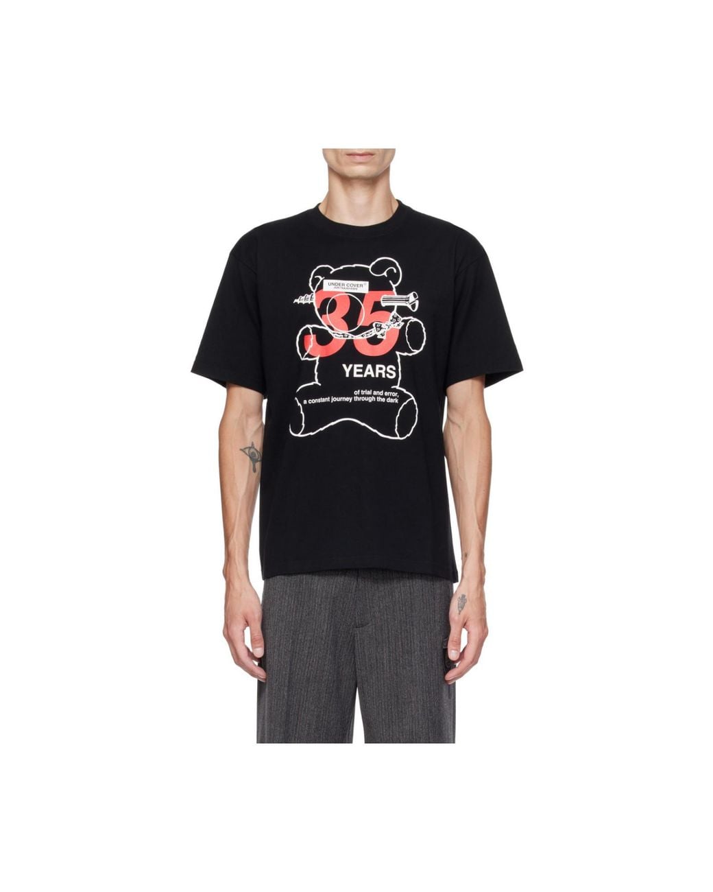Undercover Black 35 Years T-Shirt for men