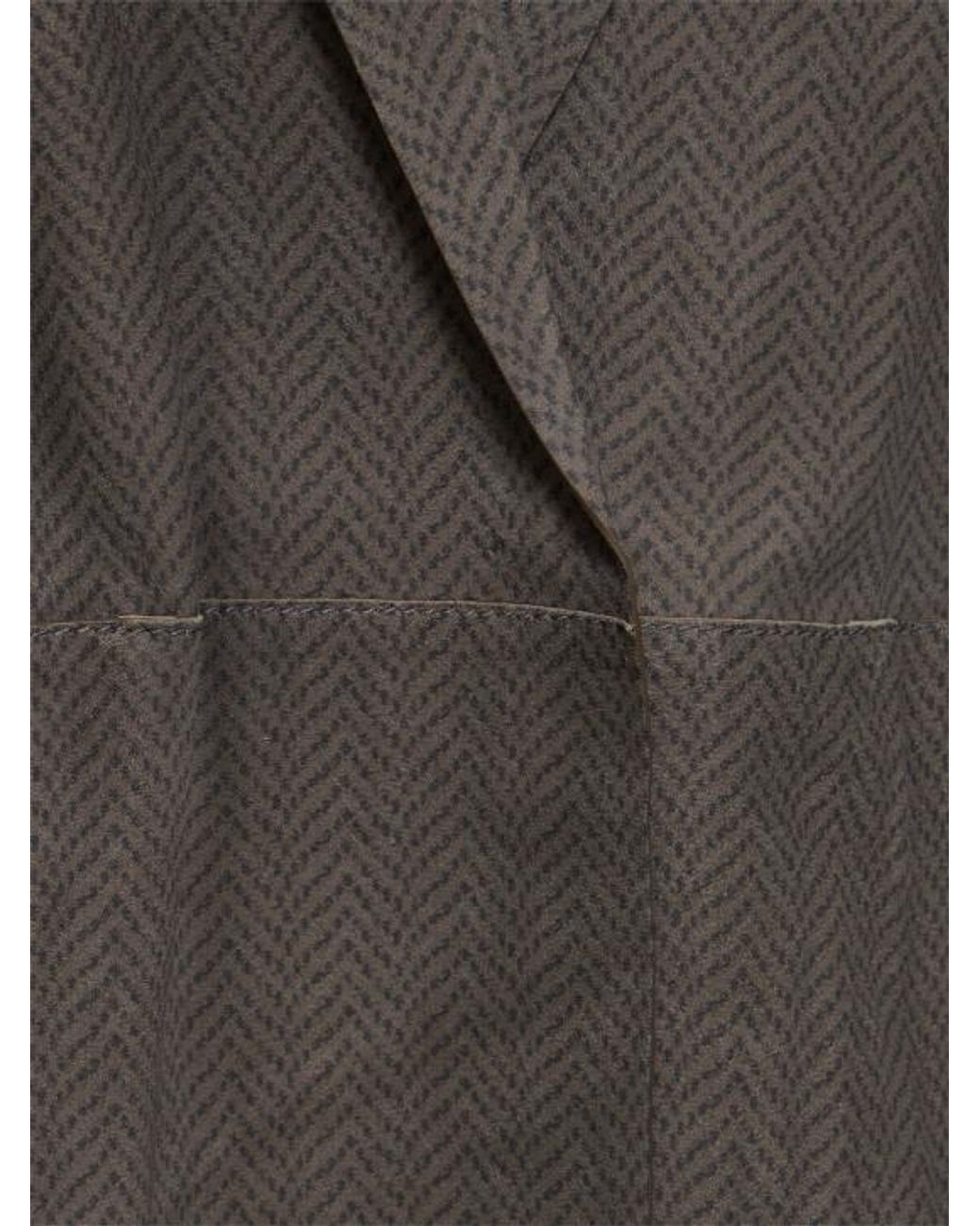 Giorgio Armani Gray Long-Sleeved Casual Jacket