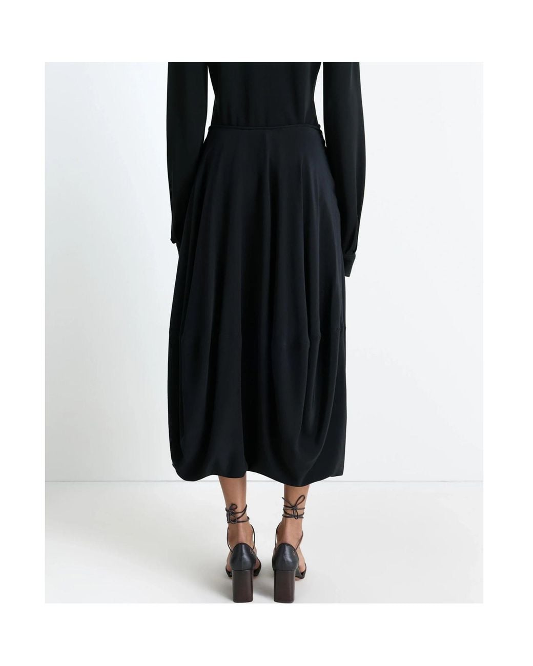Lemaire Black Long Balloon Skirt