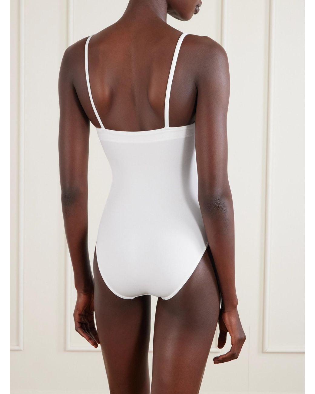 Eres White Minimal One-Piece Swimsuit
