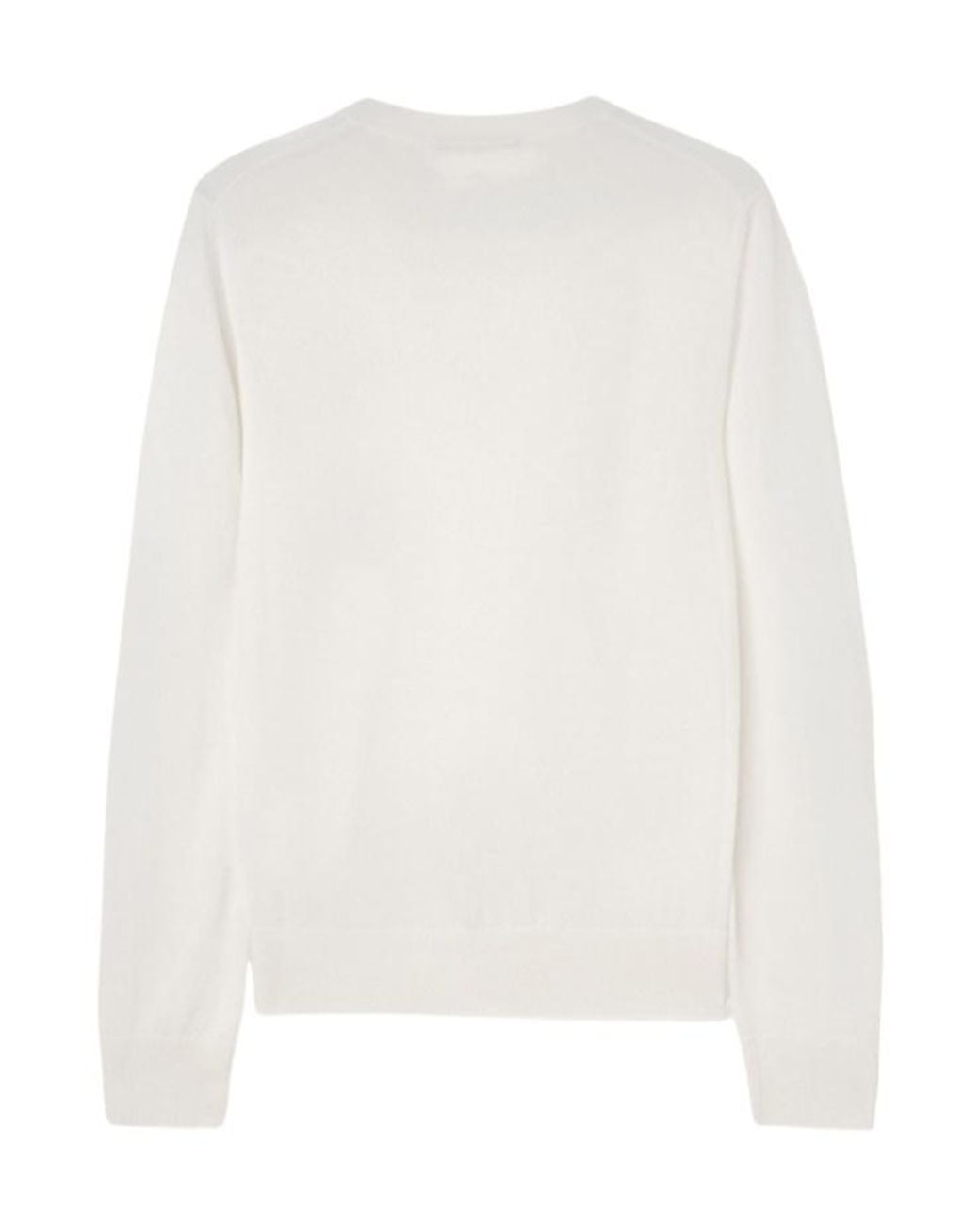 Loro Piana White Piuma Cashmere Sweater