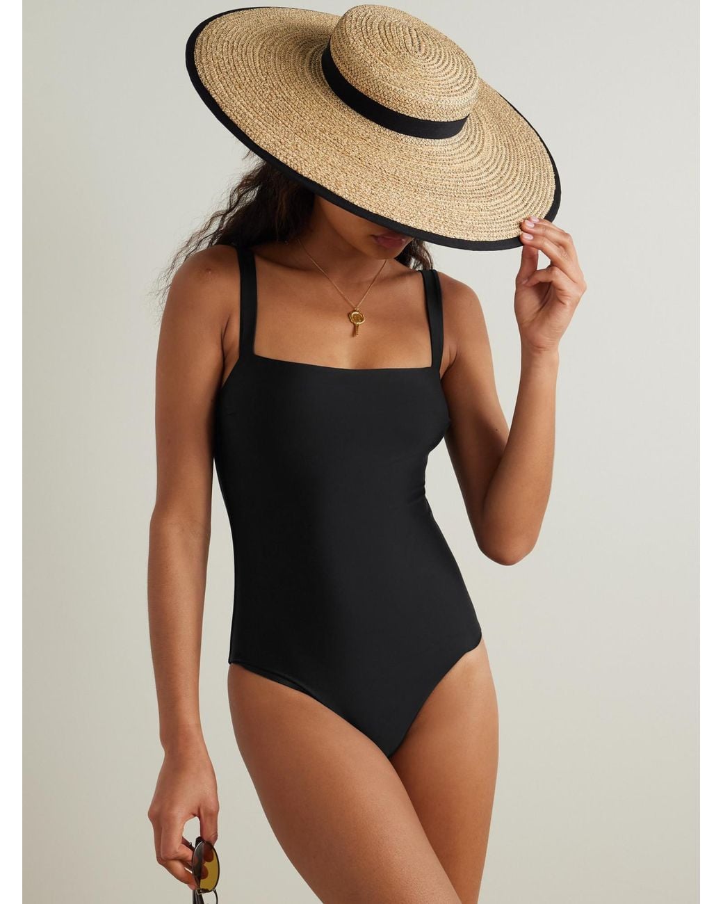 Matteau Black The Square Maillot Swimsuit
