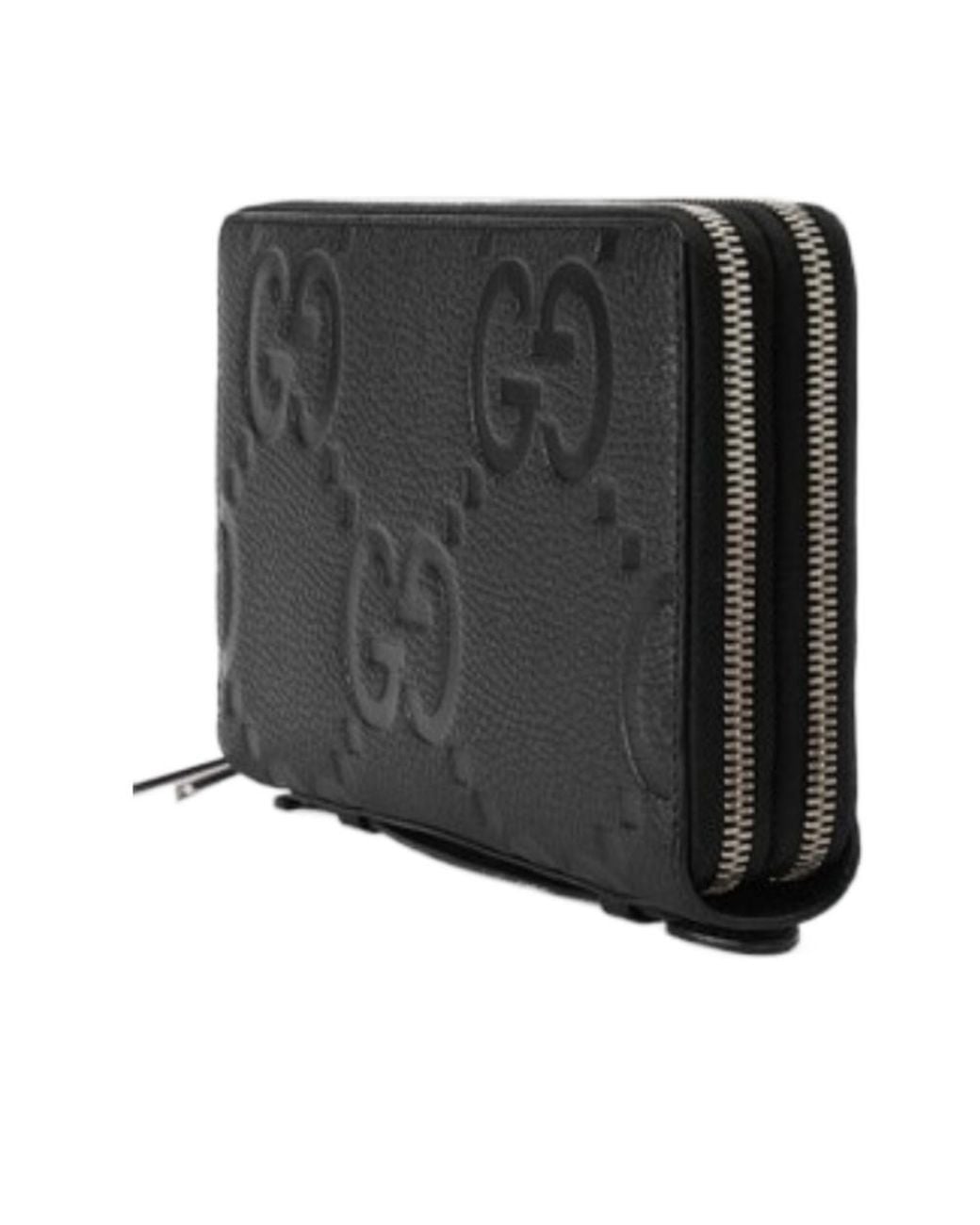 Gucci Black Jumbo Gg Zip-Up Document Case for men