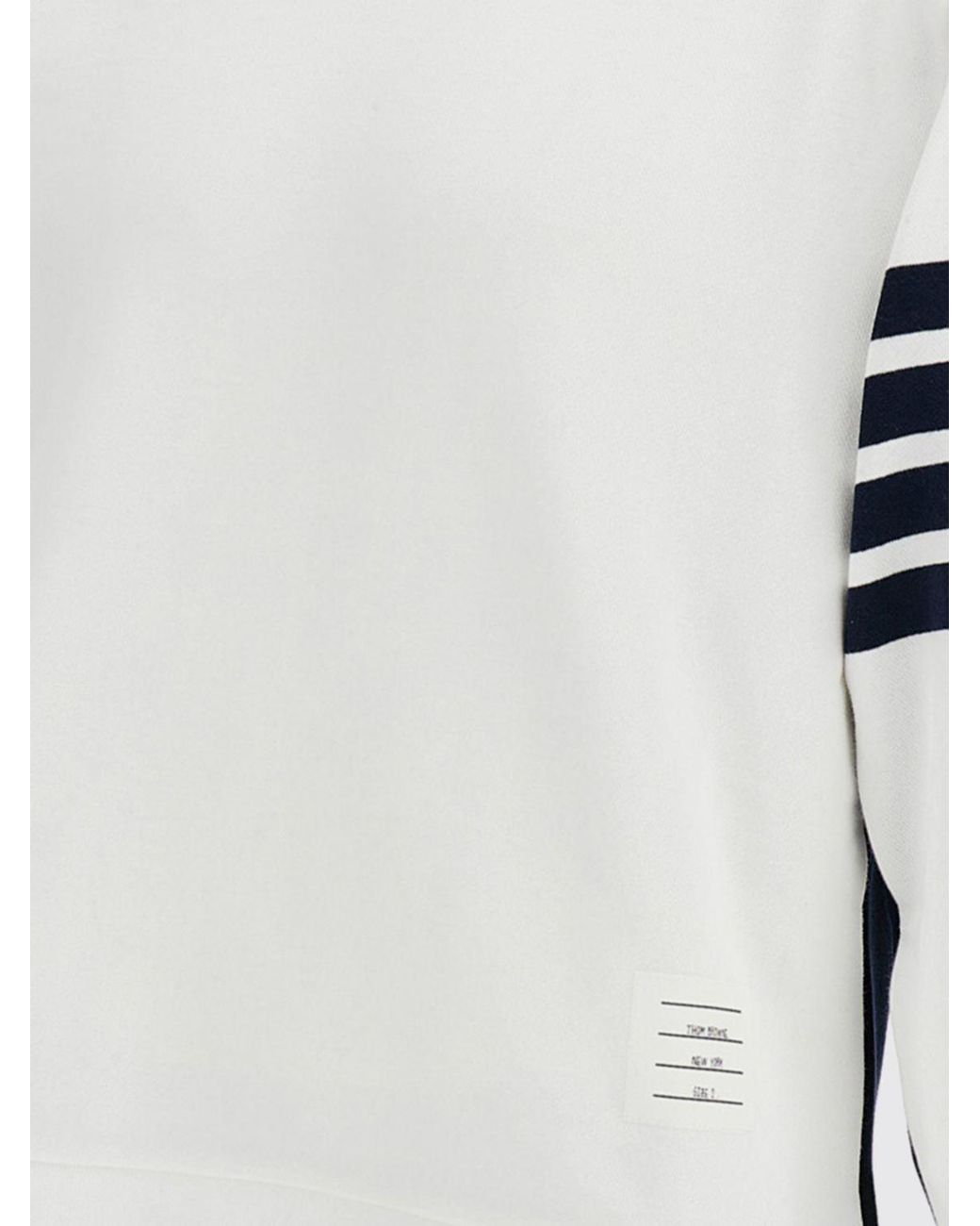 Thom Browne Black Logo Patch Sweatshirt for men