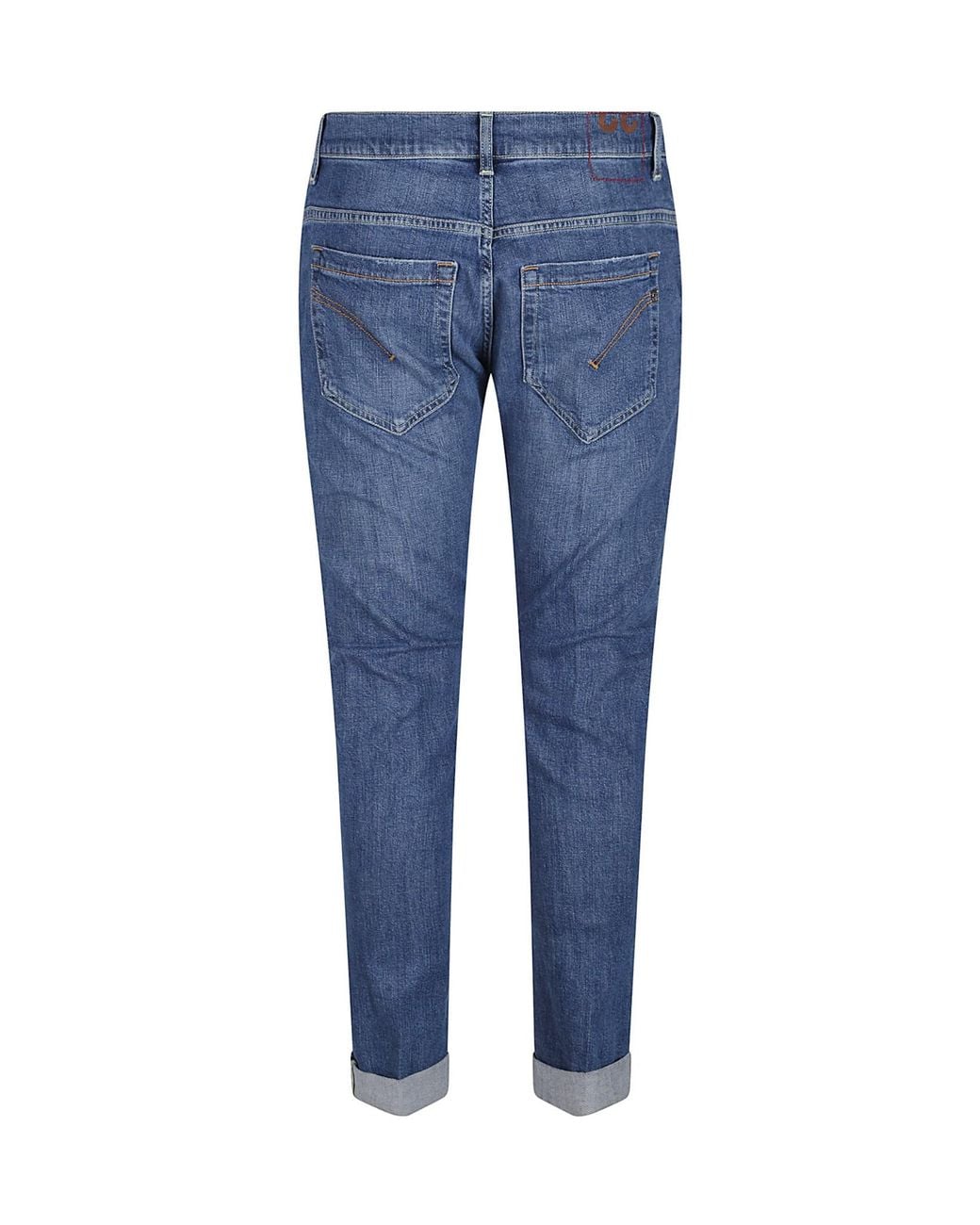 Dondup Blue Belt Loop Jeans for men