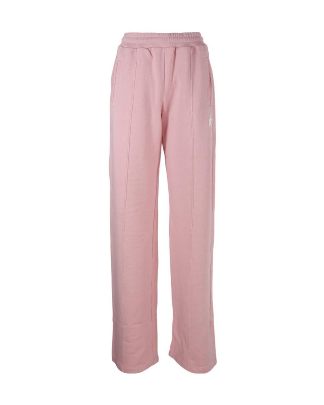 Golden Goose Deluxe Brand Pink Star Embellished Straight Leg Pants