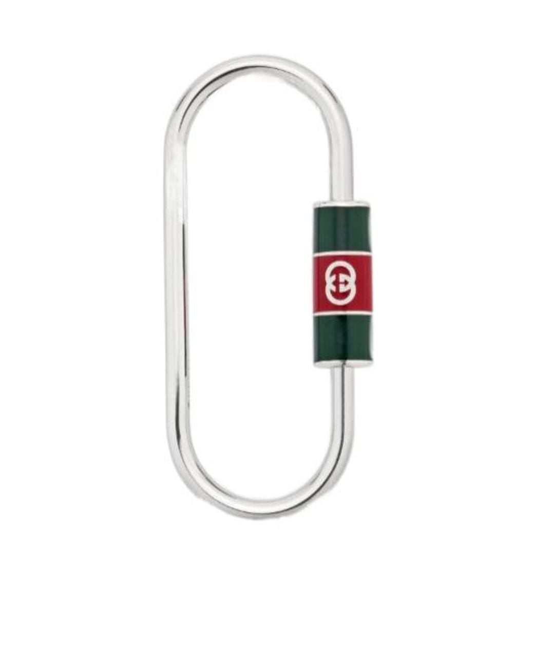 Gucci White Keyring With Web Detail for men