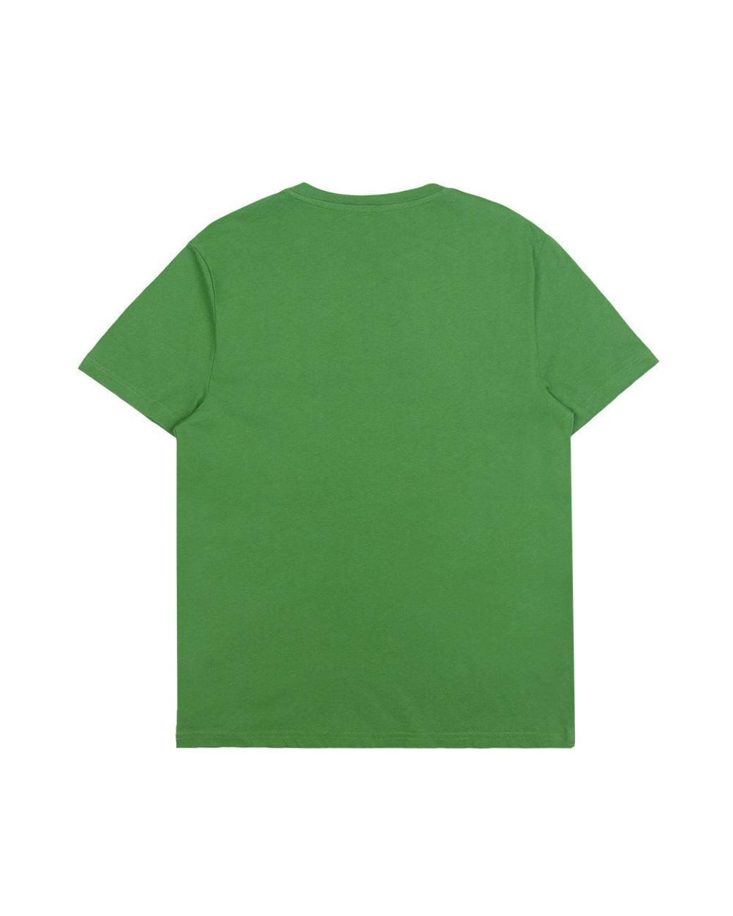 EA7 Green Logo Printed T-Shirt With Round Neck for men