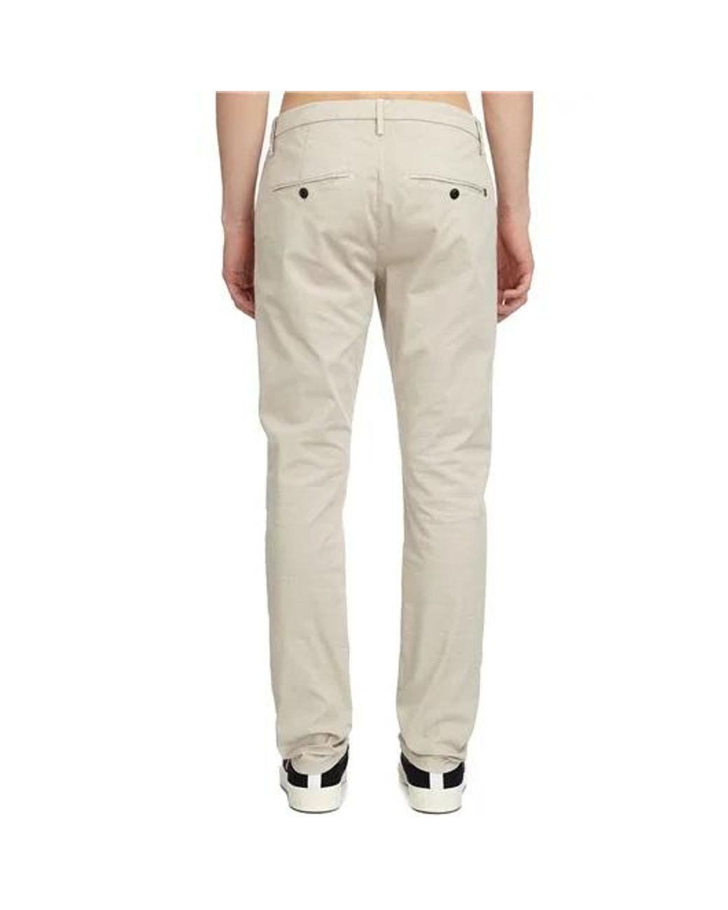 Dondup Natural Zip-Closure Casual Trousers for men