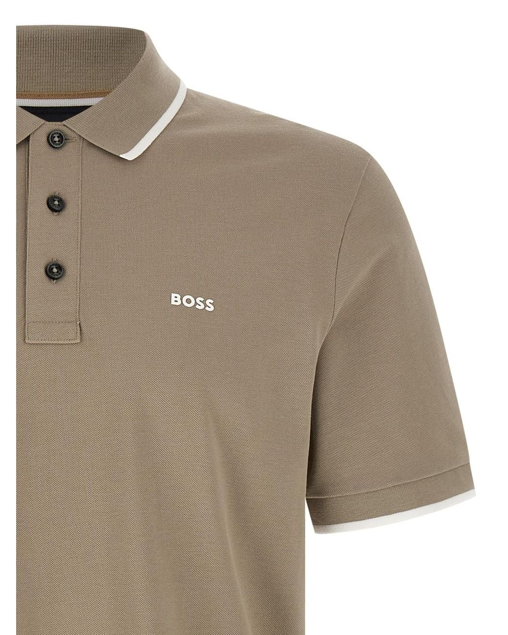 Boss Multicolor Boss Logo Detailed Polo Shirt for men