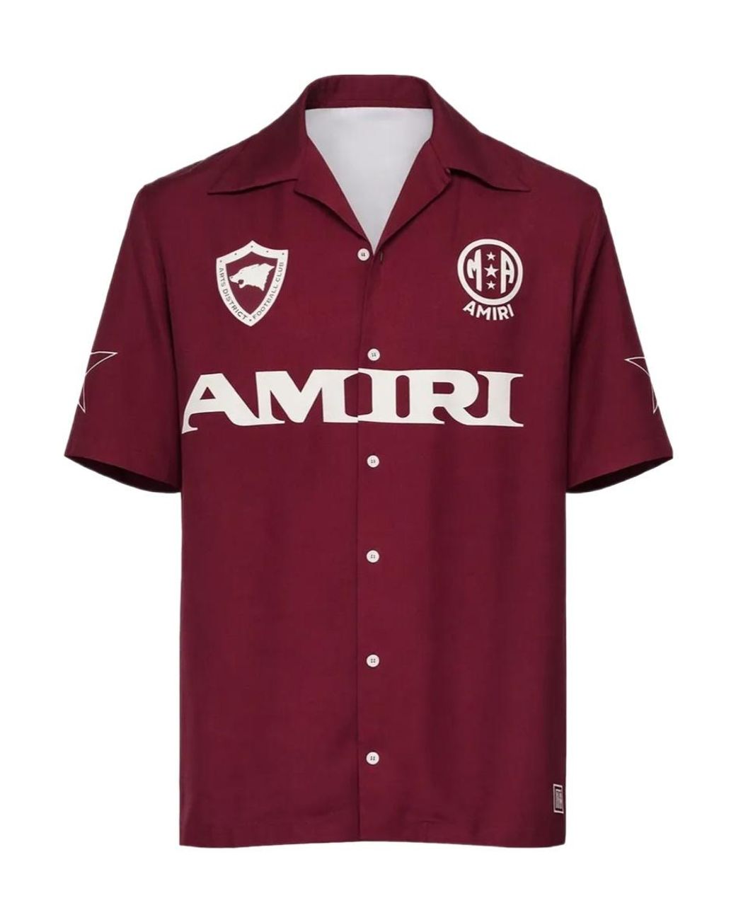 Amiri Red Sport Camp Short-Sleeve Shirt for men