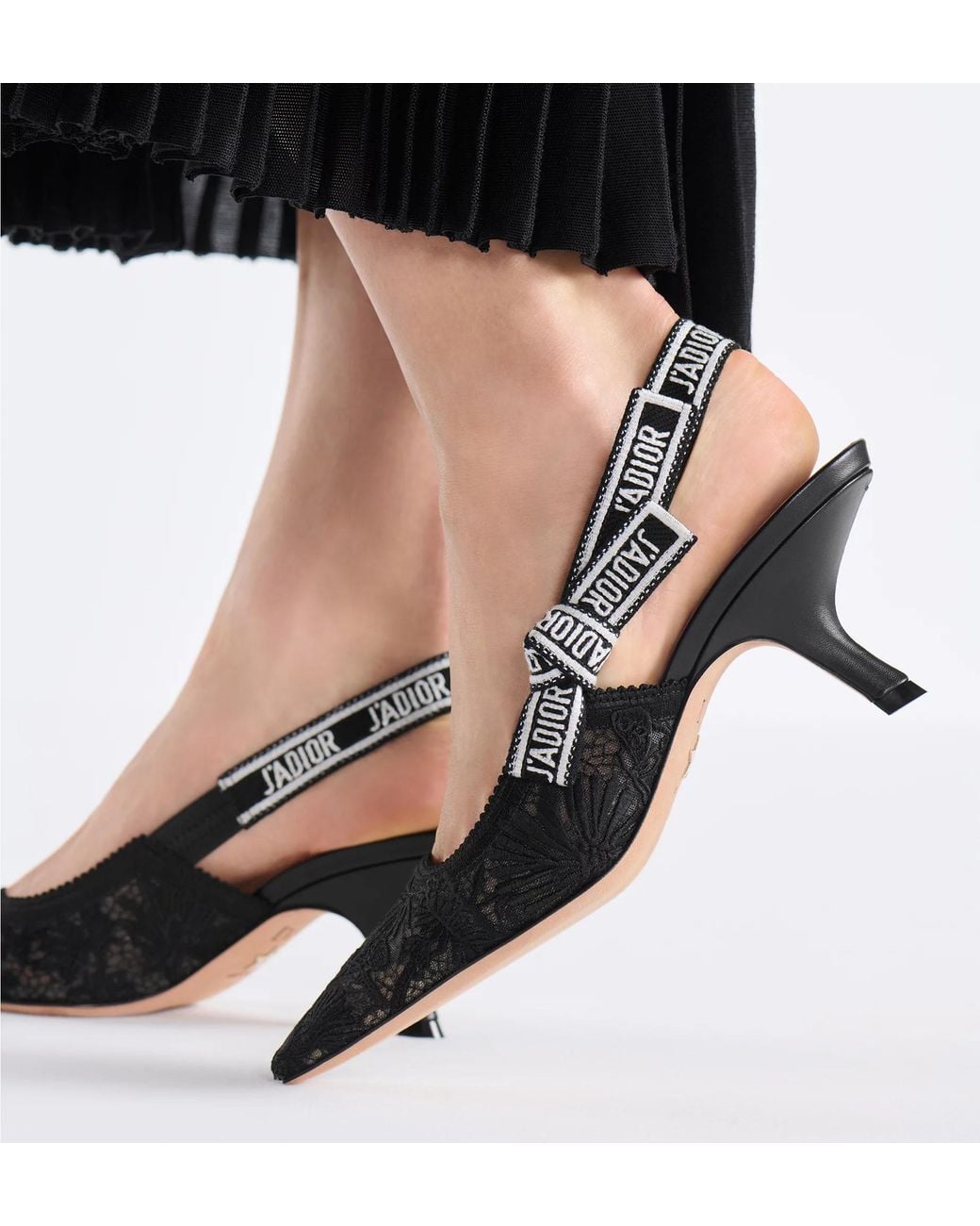 Dior Black J'A Slingback Pump