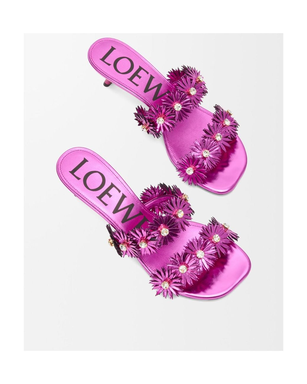 Loewe Purple Petal Flower Sandal
