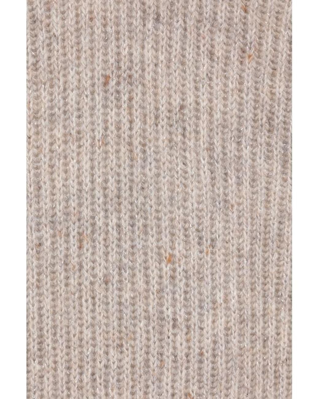 Brunello Cucinelli Gray Long-Sleeved V-Neck Jumper