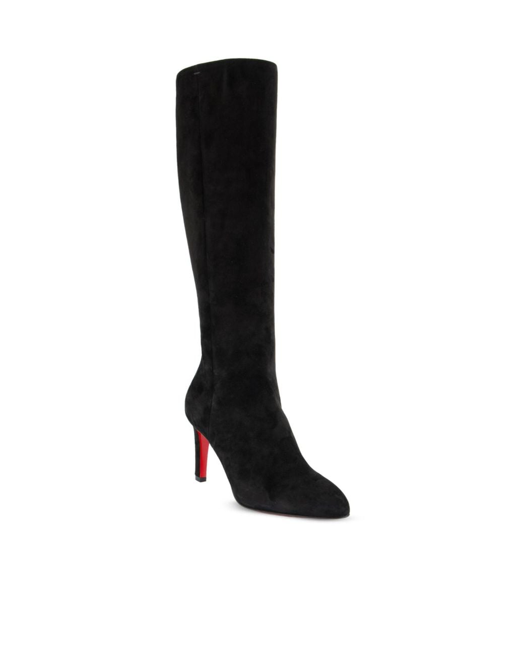 Christian Louboutin Black Knee-High Heel Boots