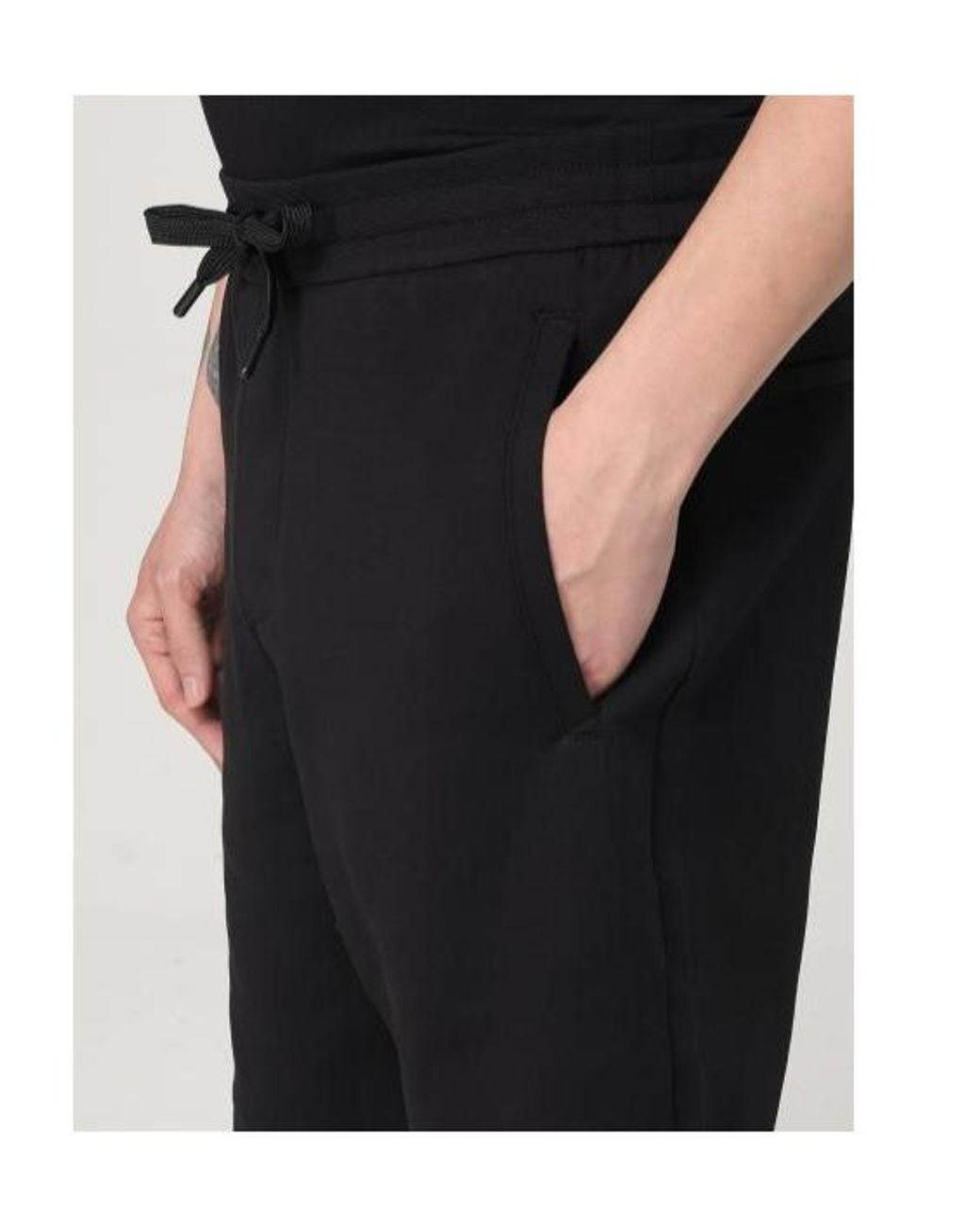 ARMANI EXCHANGE Black Bonded Stretch Bermuda Shorts for men