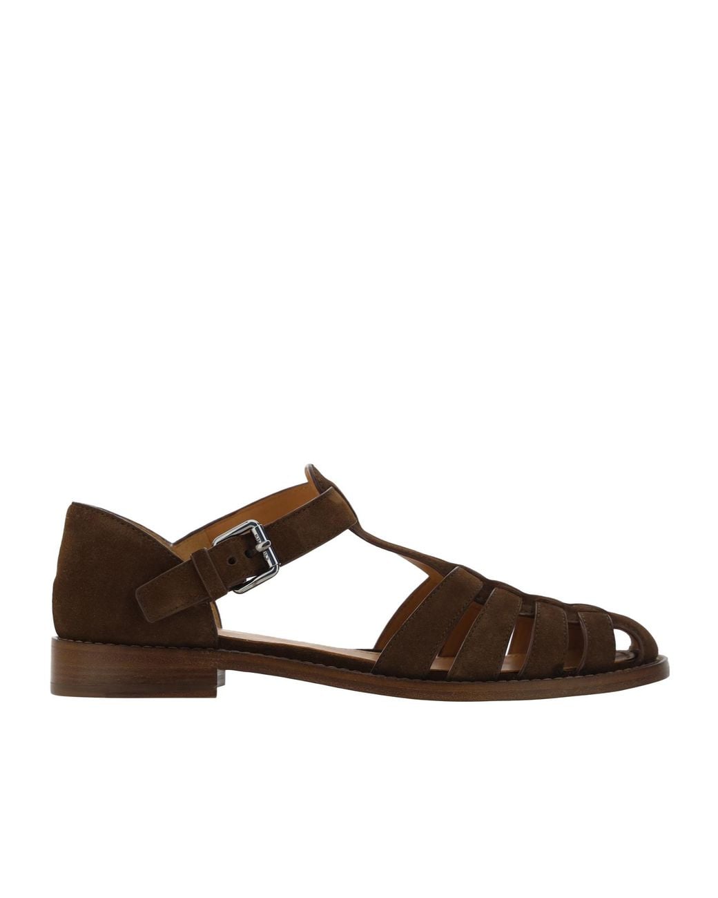 Church's Brown Kelsey Cage Toe Sandals