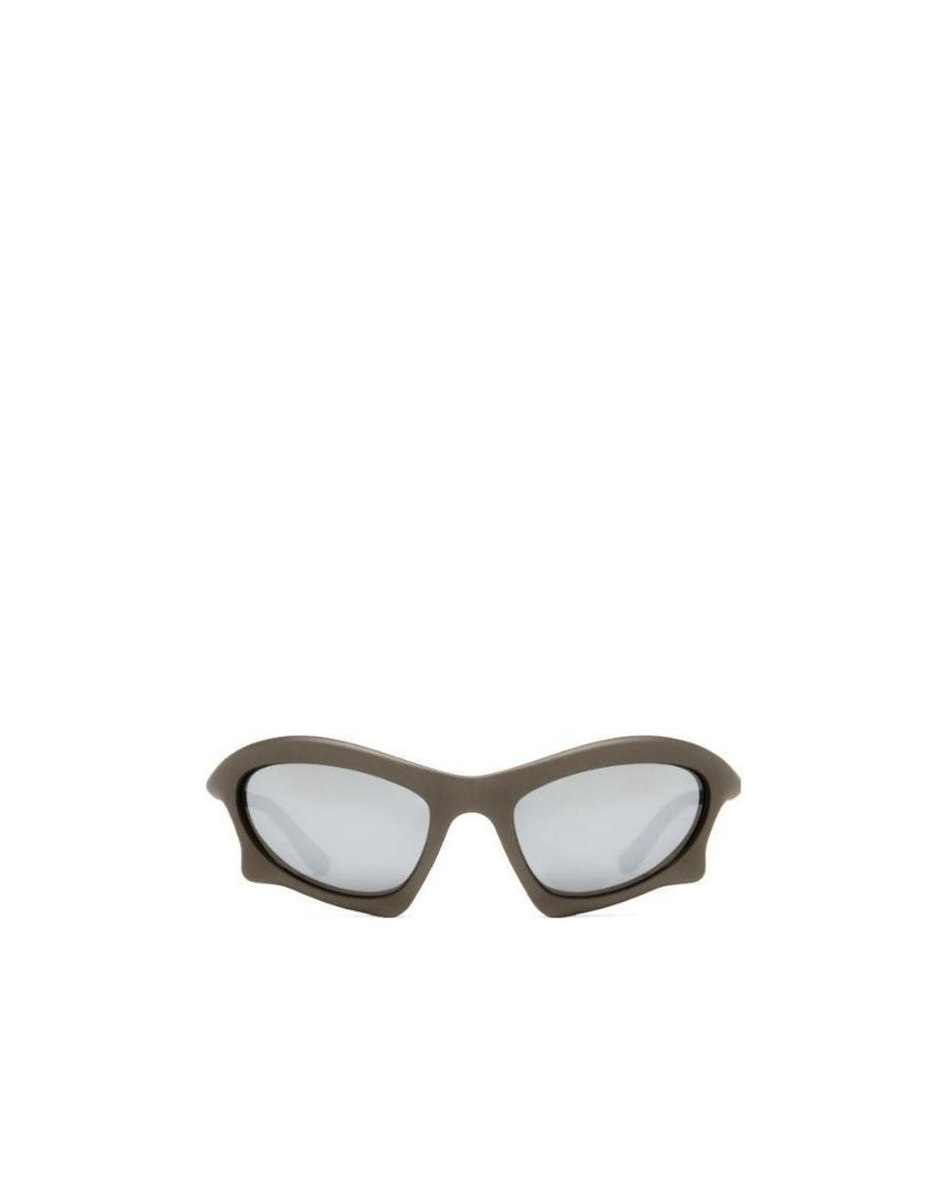 Balenciaga White Eyewear Bat Frame Sunglasses for men