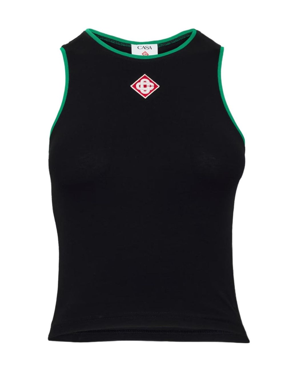 Casablanca Black Logo Patch Vest