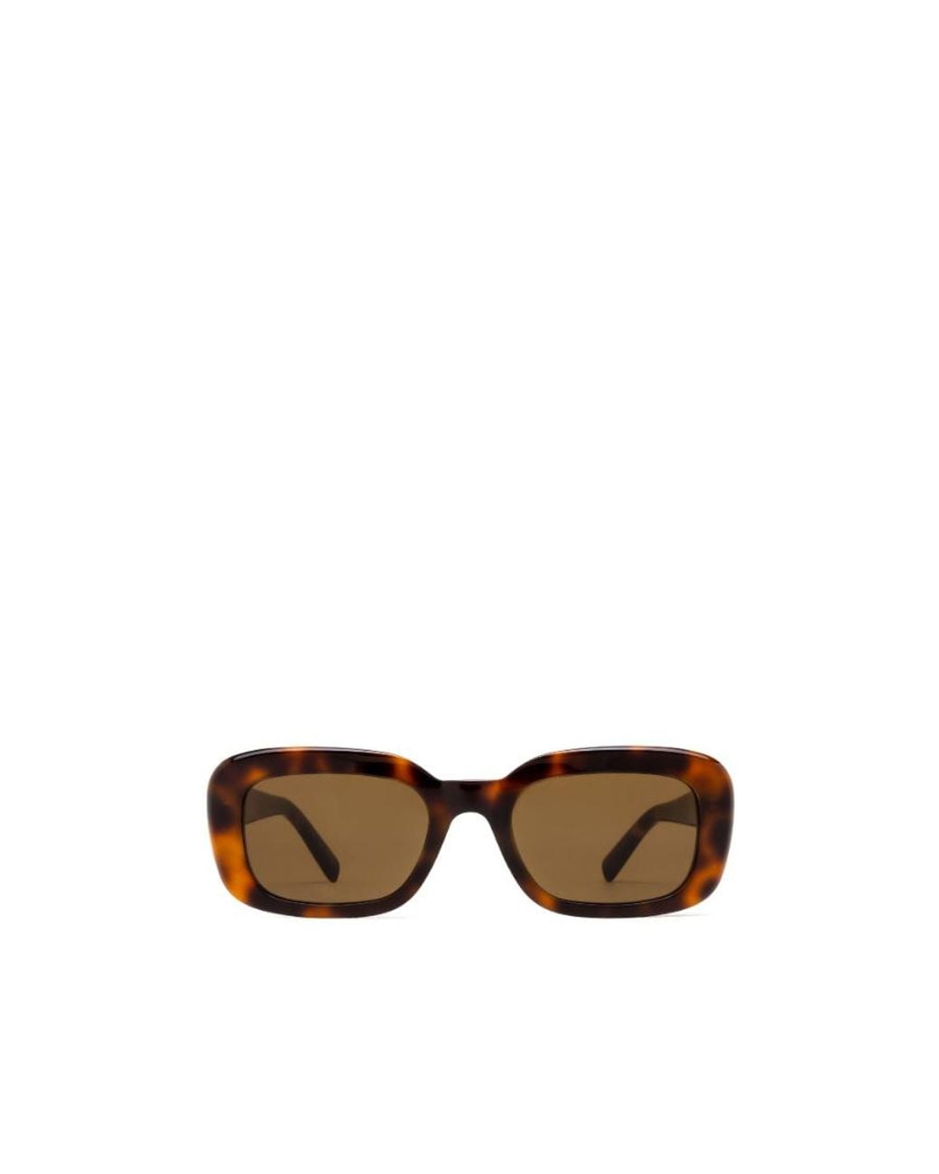 Saint Laurent Brown Eyewear Rectangular Frame Sunglasses