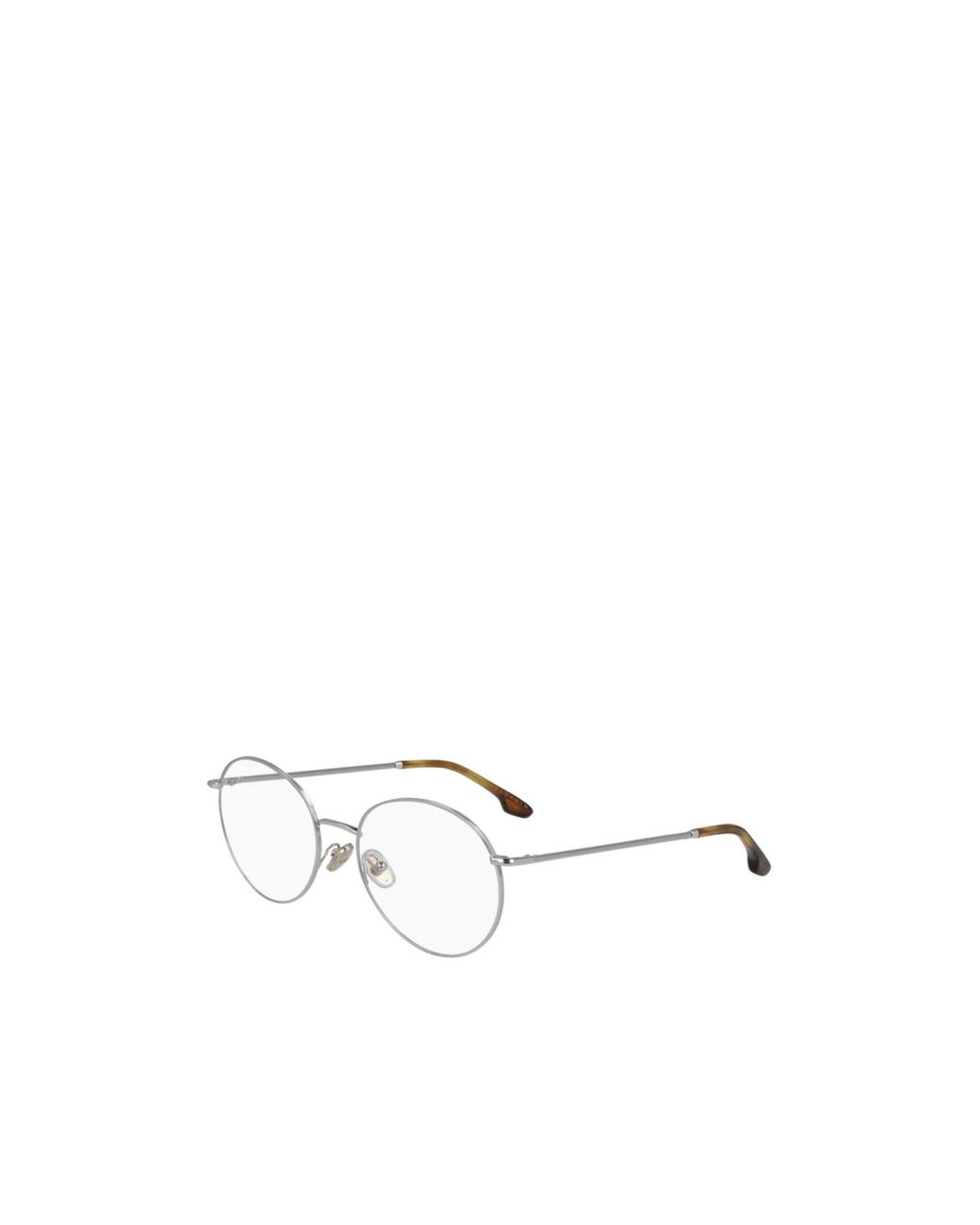 Victoria Beckham White Round-Frame Two-Tone Glasses