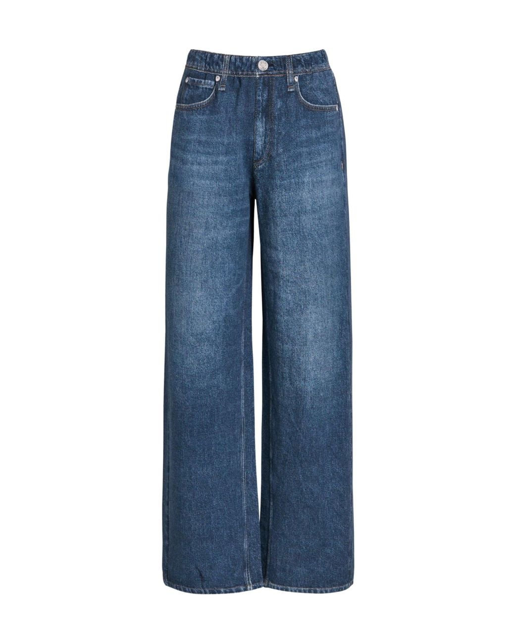 Rag & Bone Blue Loose Denim Pants