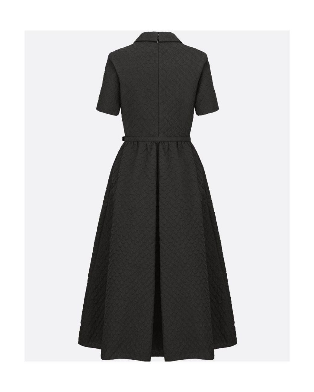 Dior Black Mid-Length Belted Dress
