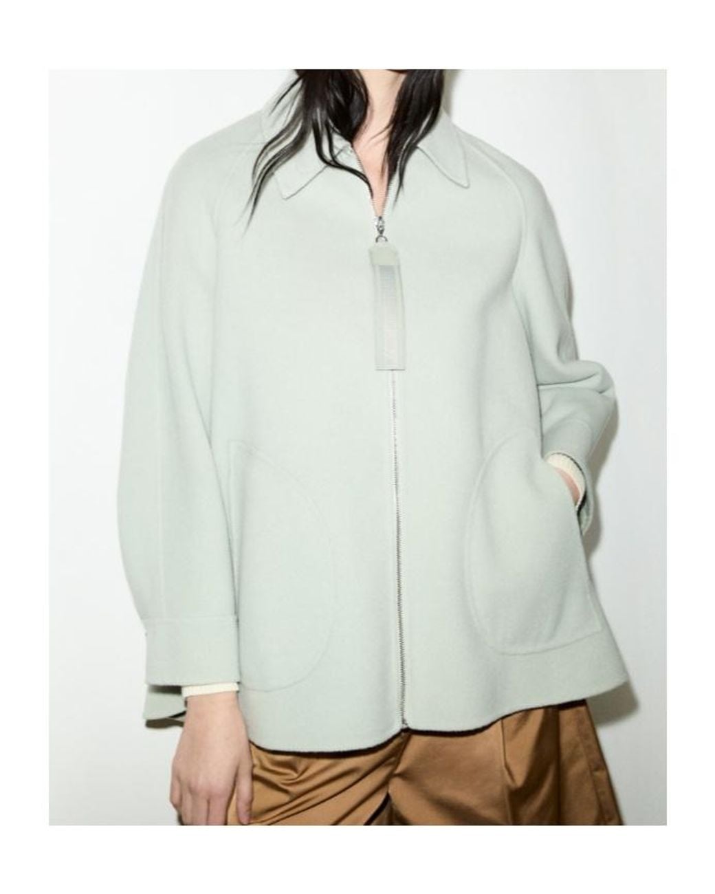 MAX&Co. Gray Double-Woven Wool Jacket
