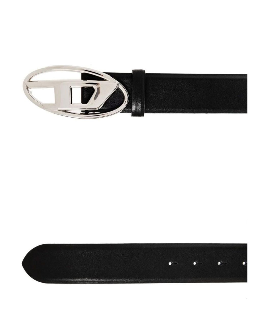 DIESEL White B-1Dr Belt for men