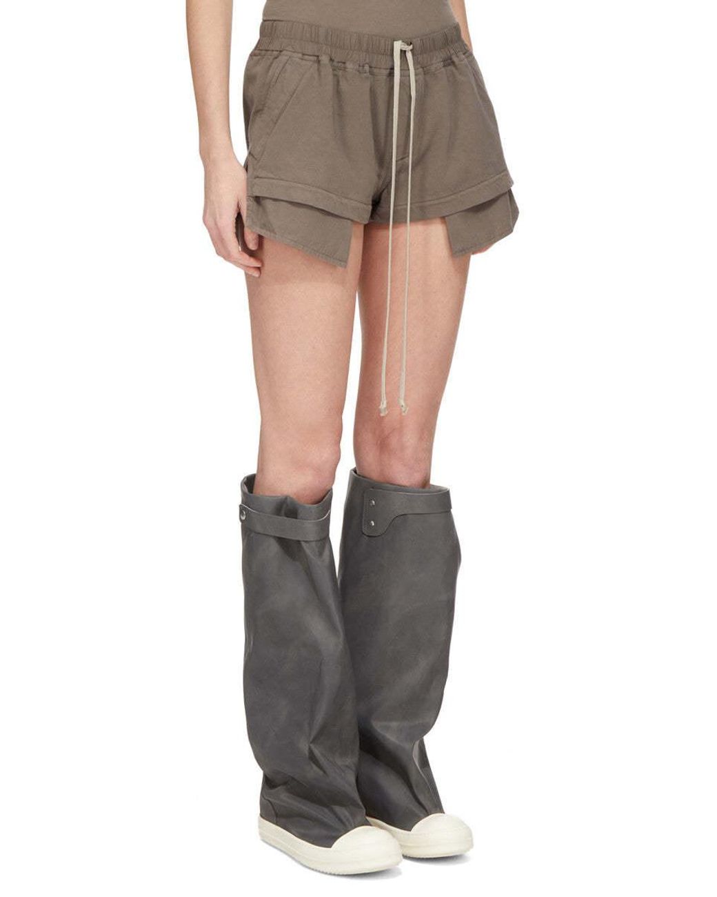 Rick Owens Gray Tower Fog Boxers Shorts