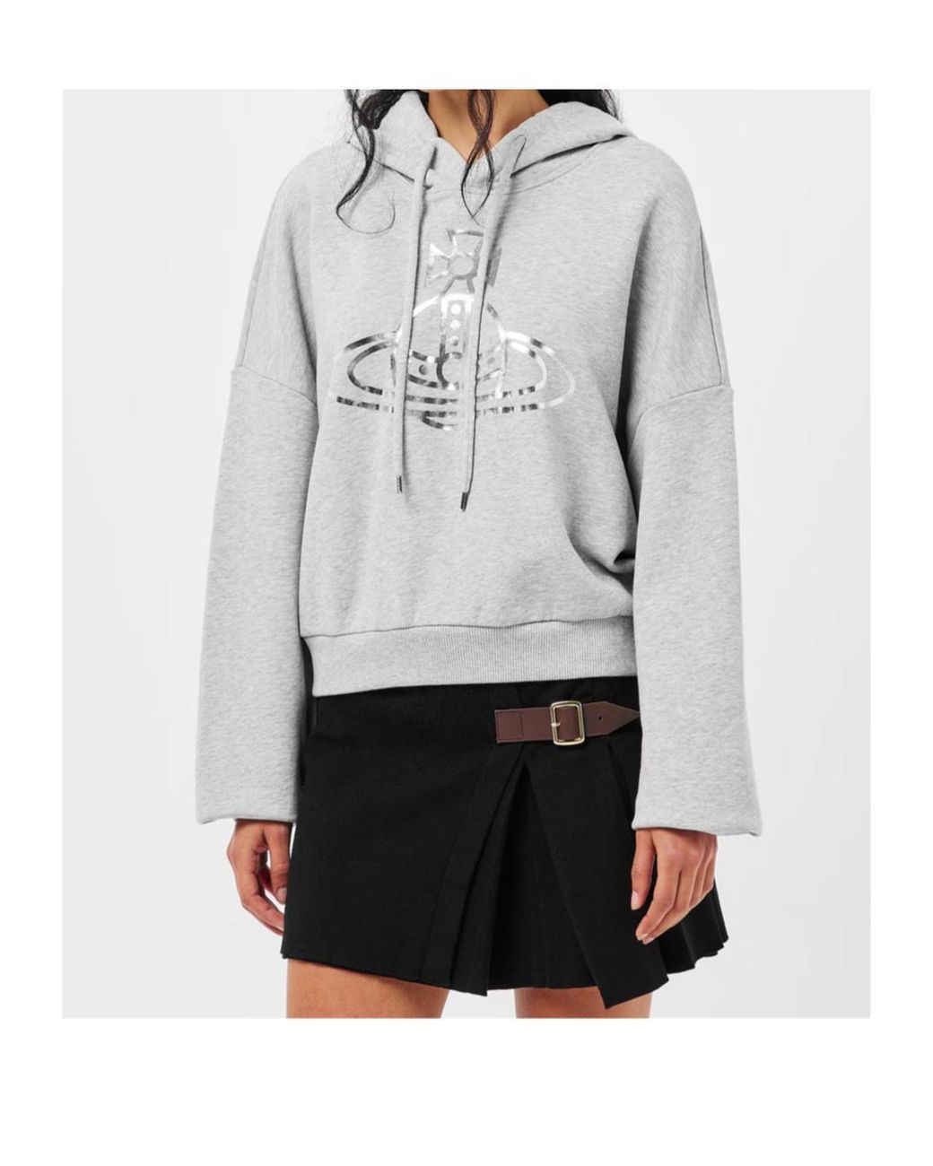 Vivienne Westwood Gray Hooded Sweatshirt