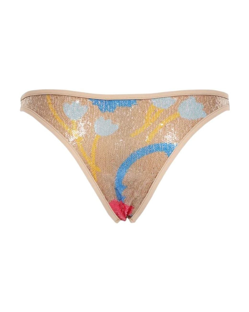 DSquared² Natural Multi-Pattern Swim Shorts
