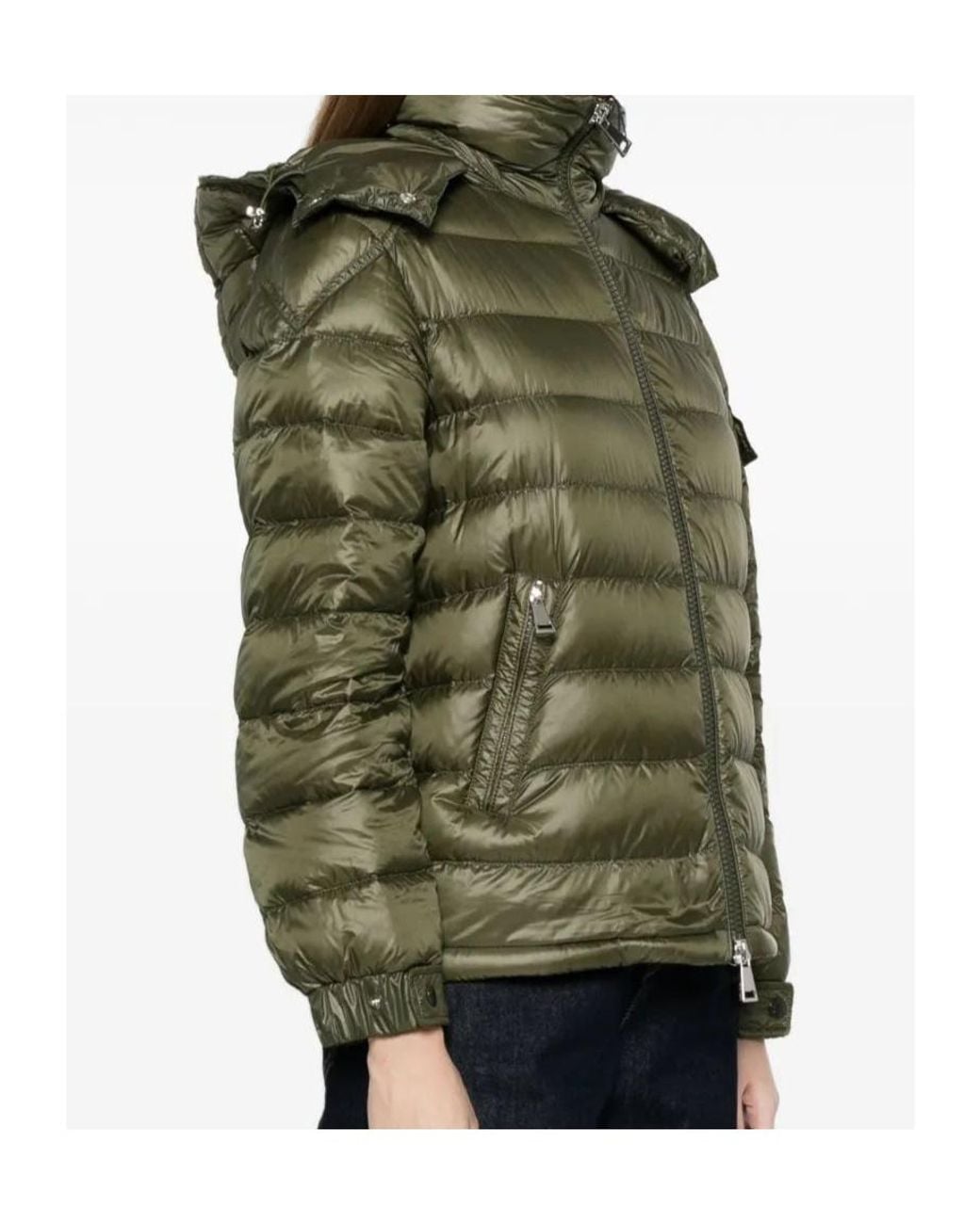 Moncler Green Dalles Hooded Down Jacket
