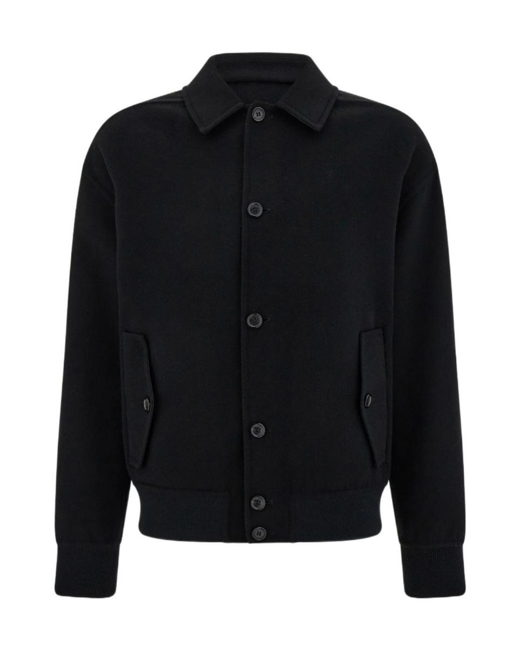 Ferragamo Black Wool And Cashmere Blouson for men