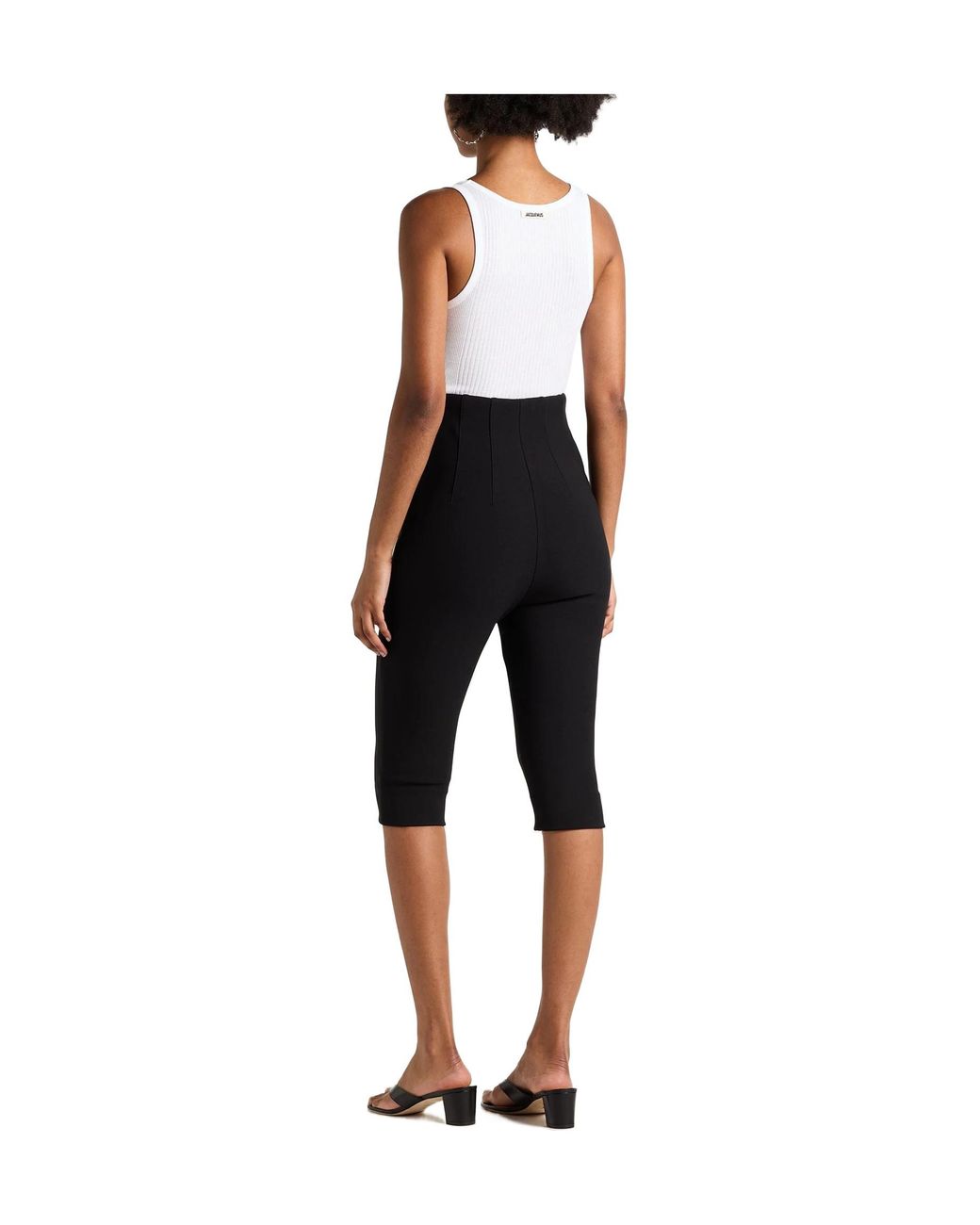 Jacquemus Black Solid Colour Shorts