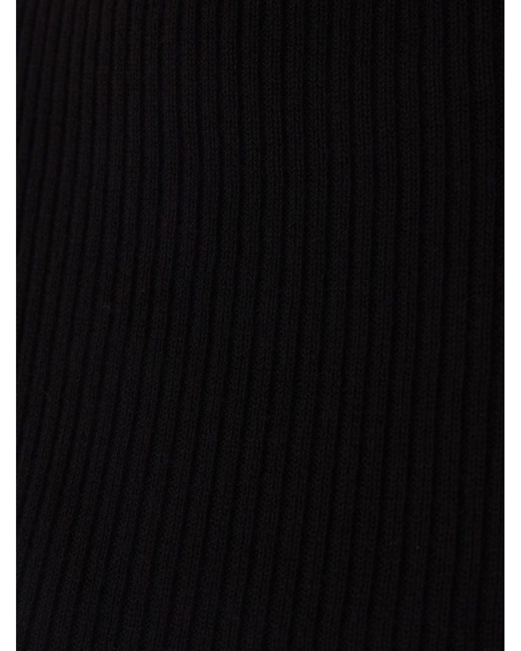 Rick Owens Black Ribbed Knit Top