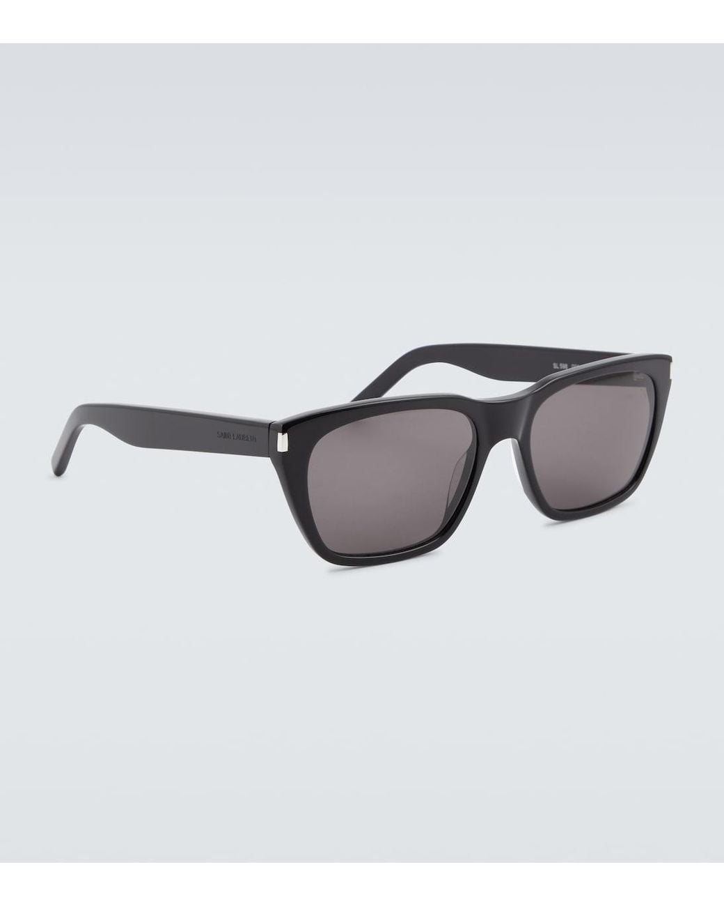 Saint Laurent White Betty Rectangular Sunglasses for men