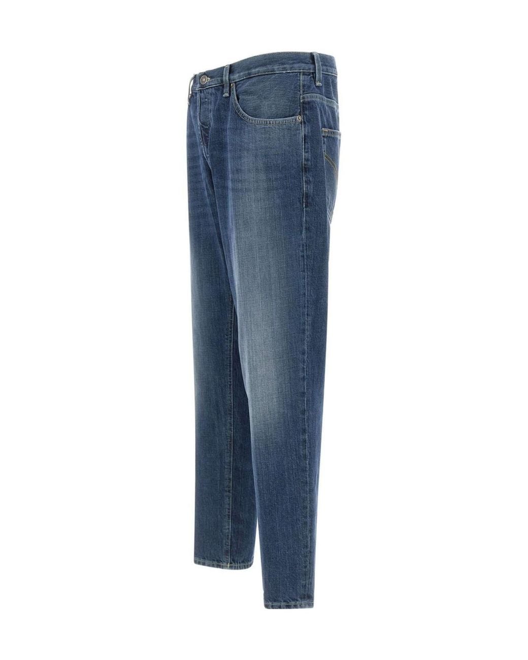 Dondup Blue Brighton Carrot-Fit Jeans for men