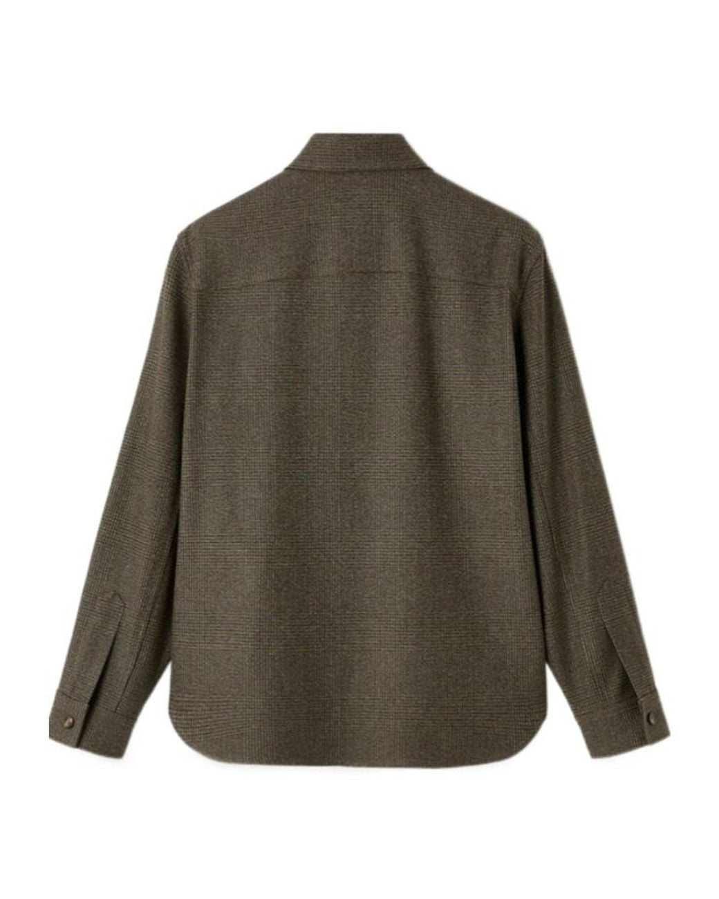 Loro Piana Green Ambrose Overshirt for men
