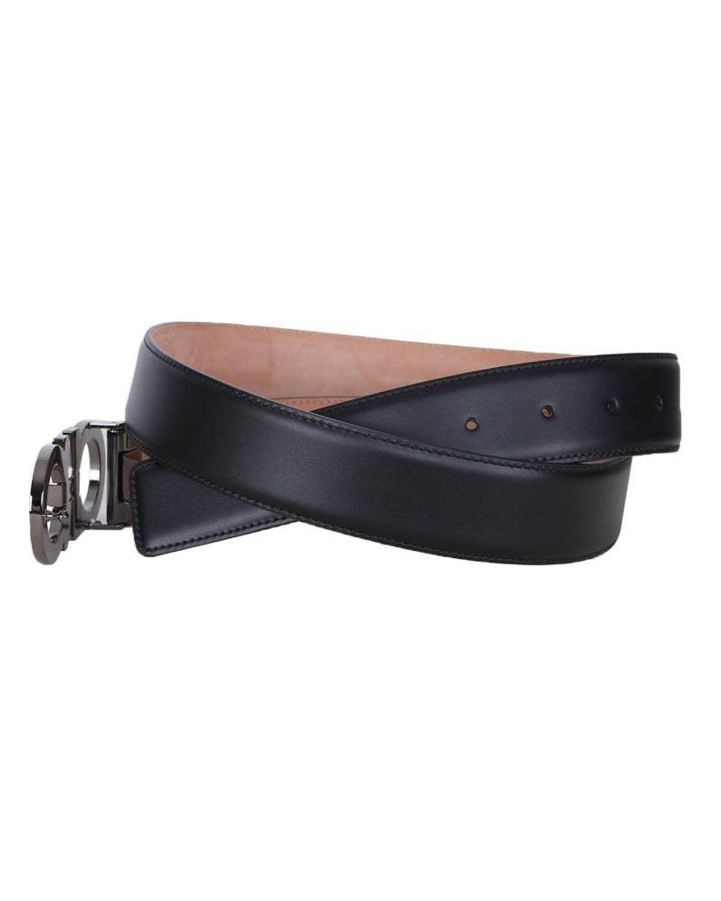 Ferragamo White Logo Buckle Belt for men