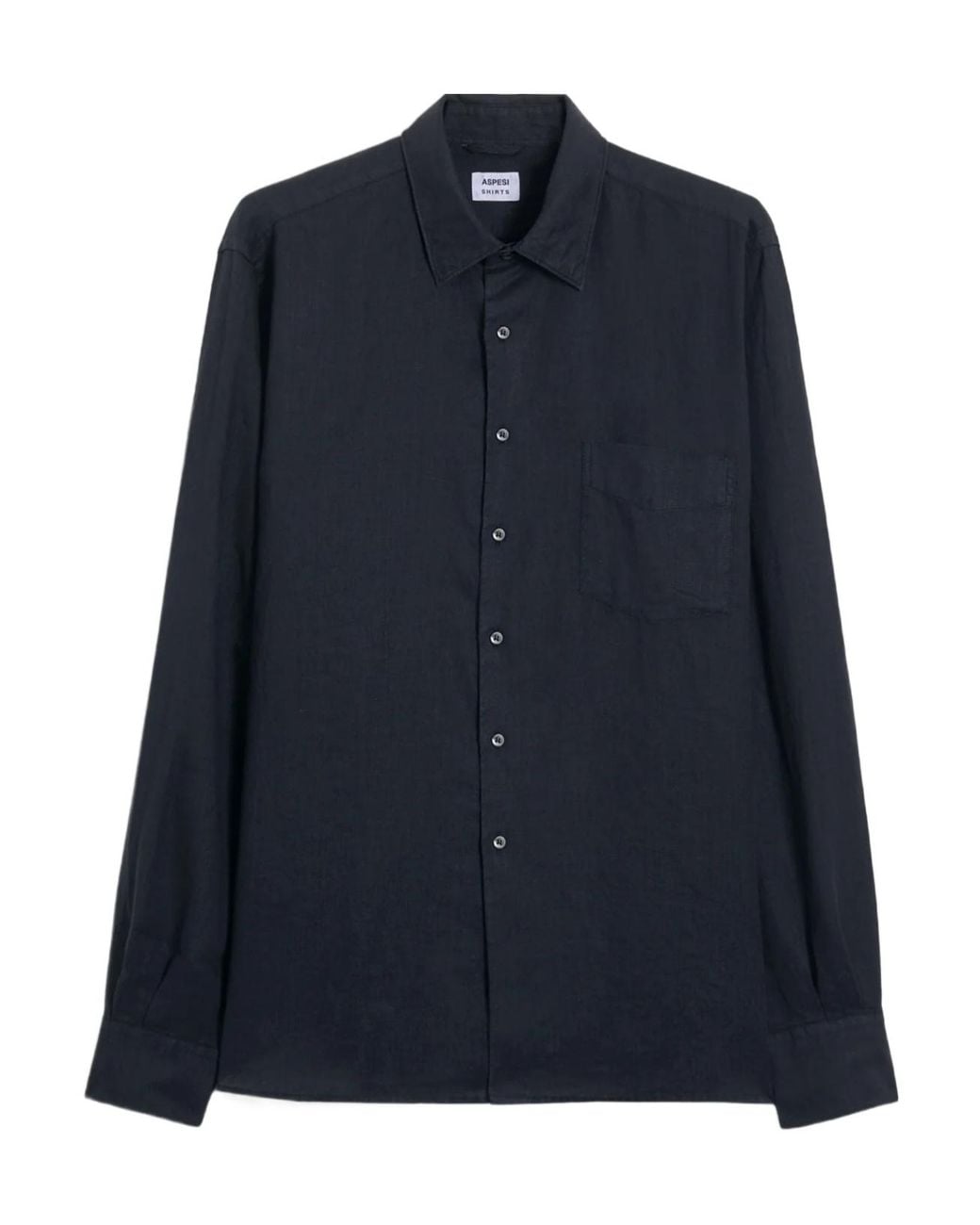 Aspesi Blue Chest-Pocket Shirt for men