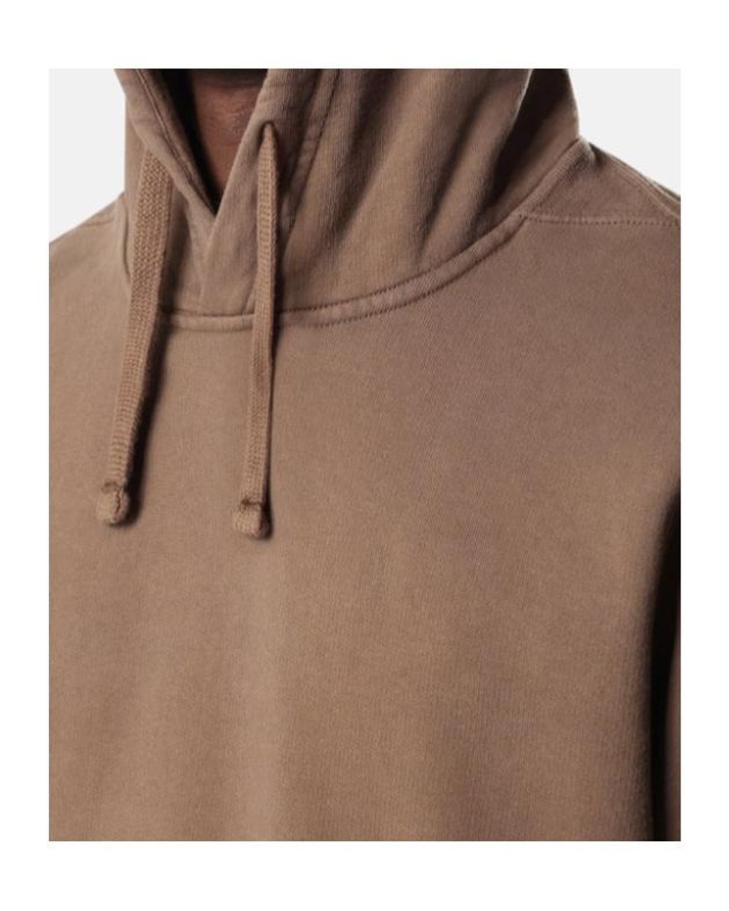 Stone Island Brown Regular-Fit Hooded Sweatshirt With Thumbhole Cuffs for men